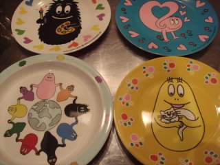 Platos Barbapapá