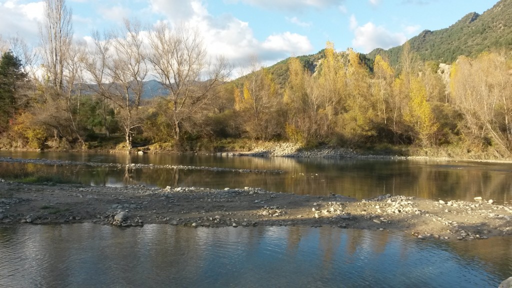 El río a su paso por Jánovas.